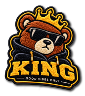 Custom chenille patch in Canada with detailed lettering and textured embroidery